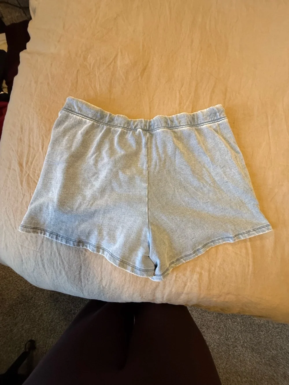 Z Supply Light Blue Drawstring Shorts - Picture 4 of 5
